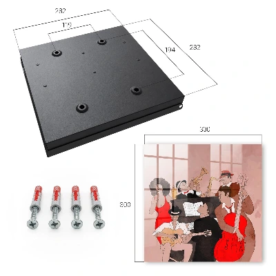 Jazz scene Key box for wall