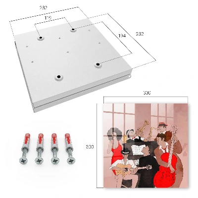 Jazz scene Key box for wall