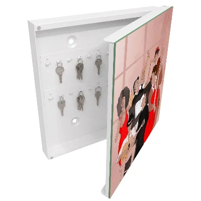 Jazz scene Key box for wall