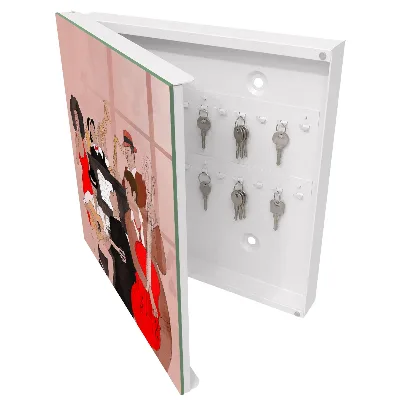 Wall-mounted key box Jazz scene design