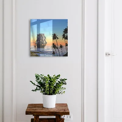 Sea sailboat Wall mounted key box