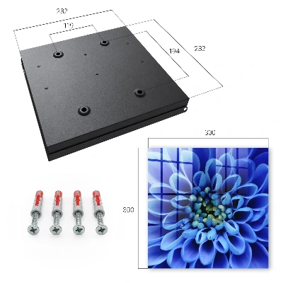 Blue flower Wall mounted key box