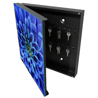 Blue flower Wall mounted key box