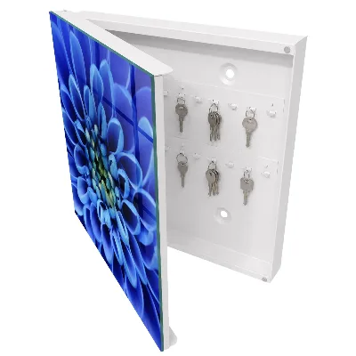 Blue flower Wall mounted key box