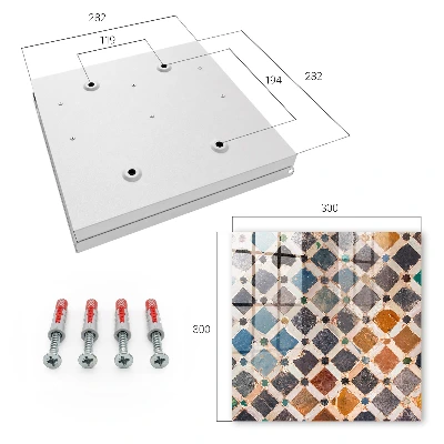 Colorful mosaic Wall mounted key box