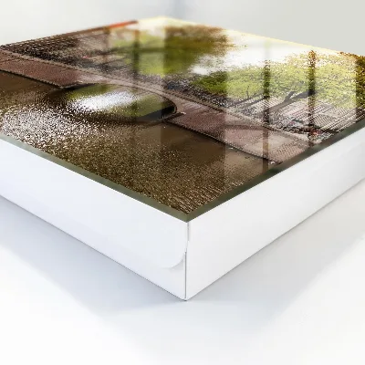 Wall-mounted key storage box city canal design