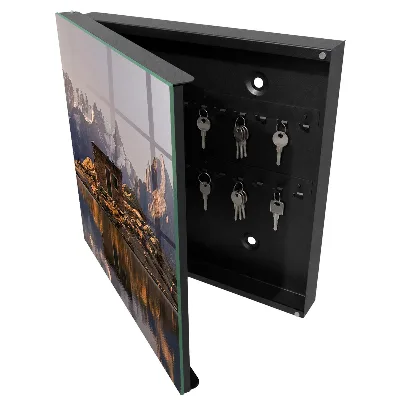 Mountain peace Key box for wall