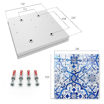 Decorative tiles Key box for wall