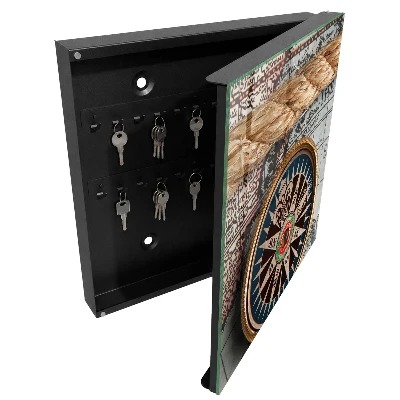 Travel map Key box for wall