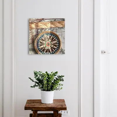 Travel map Key box for wall