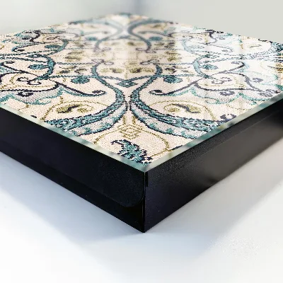 Turquoise ornament Key box for wall