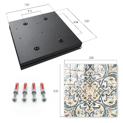 Turquoise ornament Key box for wall