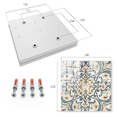 Turquoise ornament Key box for wall
