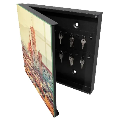 Key cabinet with urban elegance design