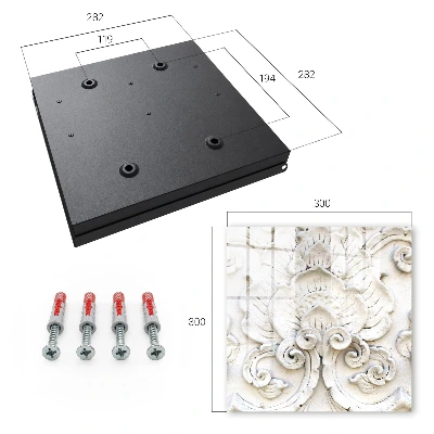 Floral ornaments Wall mounted key box