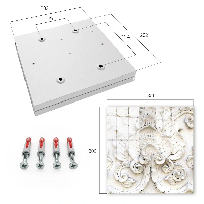 Floral ornaments Wall mounted key box