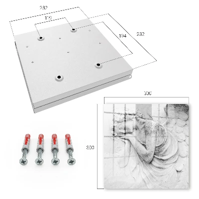 Angelic relief Wall mounted key box