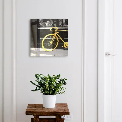 Yellow bicycle Key box for wall