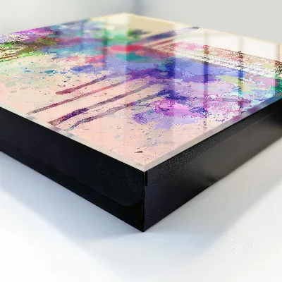 City watercolor Key cabinet