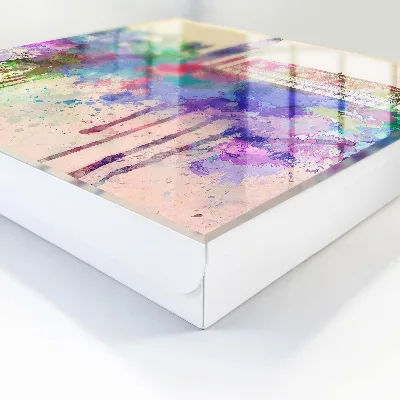 City watercolor Key cabinet