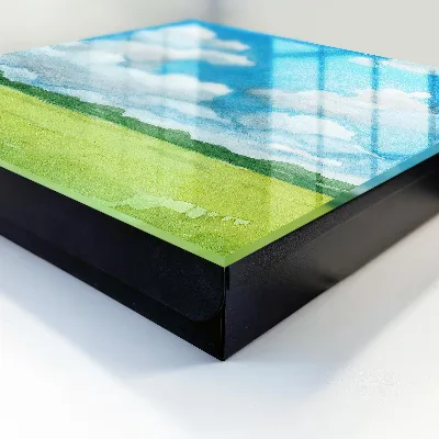 Summer landscape Key box for wall