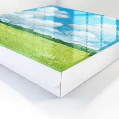 Summer landscape Key box for wall