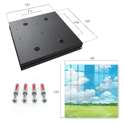 Summer landscape Key box for wall