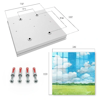 Summer landscape Key box for wall