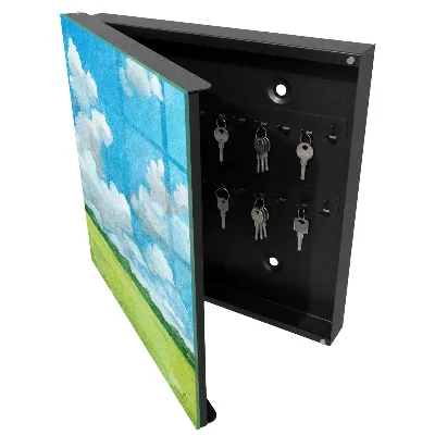 Summer landscape Key box for wall