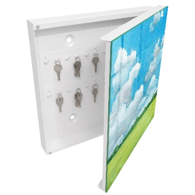 Summer landscape Key box for wall