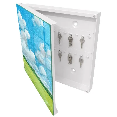 Summer landscape Key box for wall