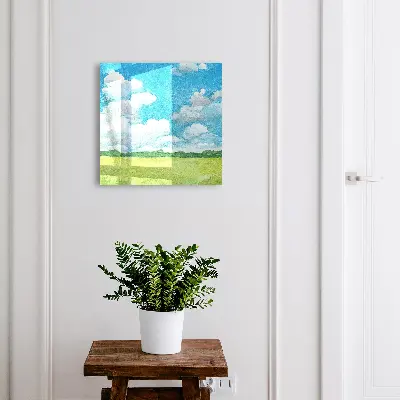 Summer landscape Key box for wall