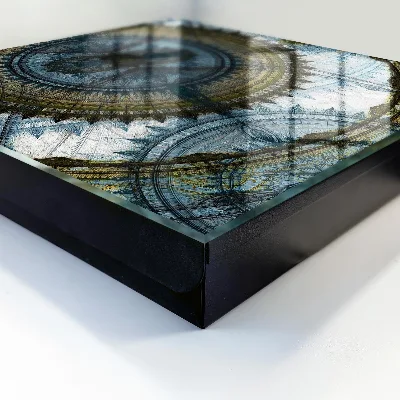 Geometric mandala Wall mounted key box