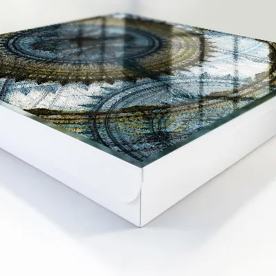 Geometric mandala Wall mounted key box