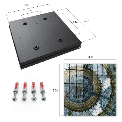 Geometric mandala Wall mounted key box