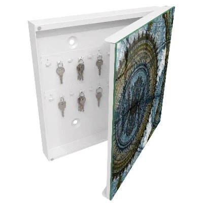 Geometric mandala Wall mounted key box