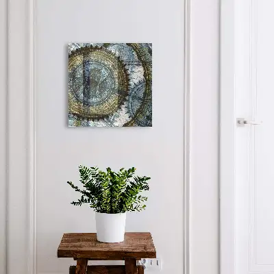 Geometric mandala Wall mounted key box