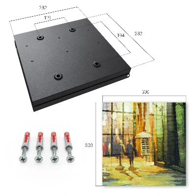 Night city Key box for wall
