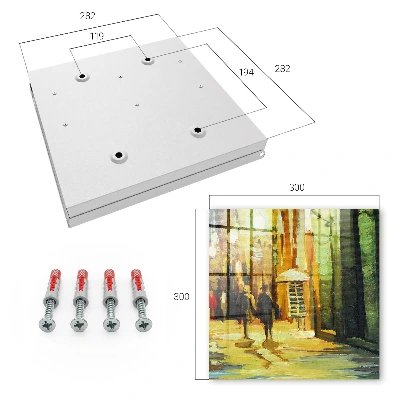 Night city Key box for wall