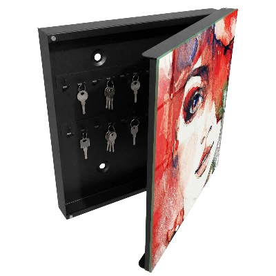 Portrait of a woman Wall mounted key box