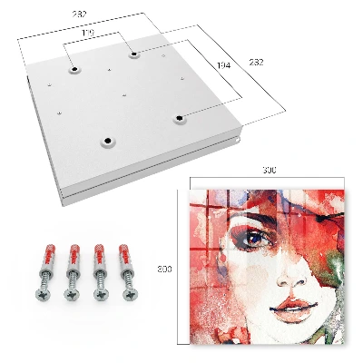 Portrait of a woman Wall mounted key box