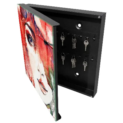 Portrait of a woman Wall mounted key box