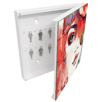 Portrait of a woman Wall mounted key box