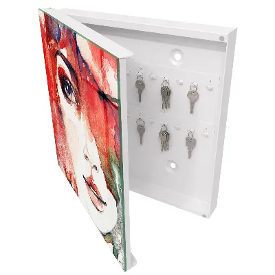 Portrait of a woman Wall mounted key box