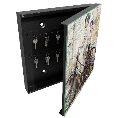 Children and a bicycle Key cabinet