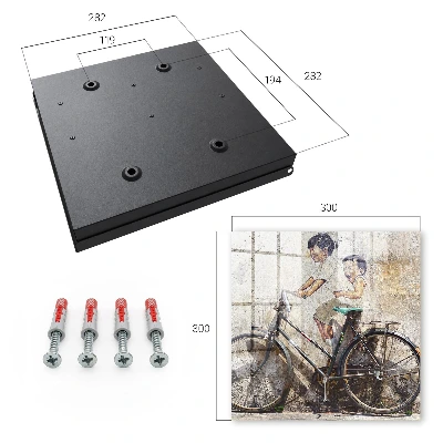 Children and a bicycle Key cabinet