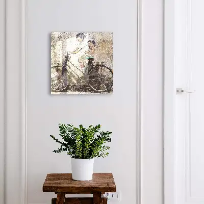 Children and a bicycle Key cabinet