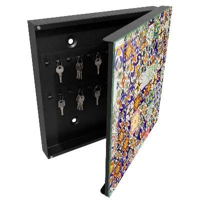 Colorful tiles Key box for wall