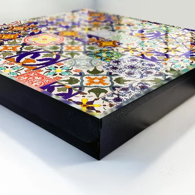 Colorful tiles Key box for wall