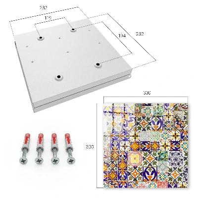 Colorful tiles Key box for wall